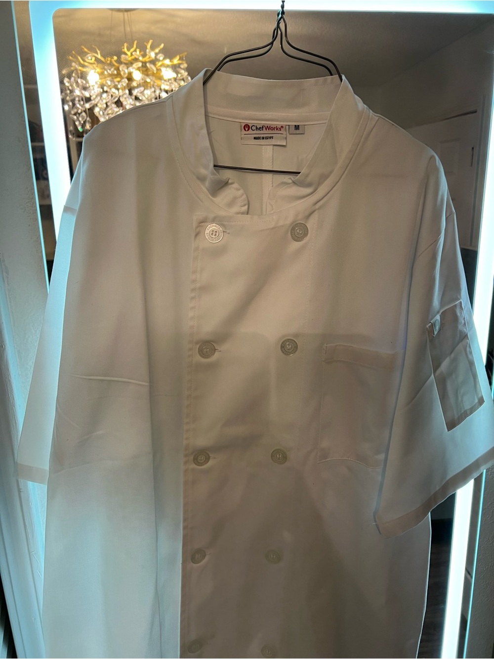 Men's White Double-Breasted Chef Coat
